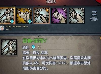 诸神皇冠天启骑士雷罚技能解析，雷罚技能详解