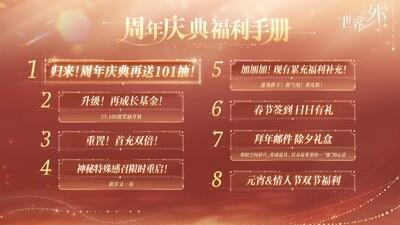 世界之外周年庆典福利，精彩活动等你参与