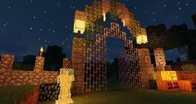 我的世界移动版，如何建造魔女森林的诡异大门